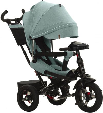 Детский трехколесный велосипед Tilly Impulse  T-386/2 Зеленый лен