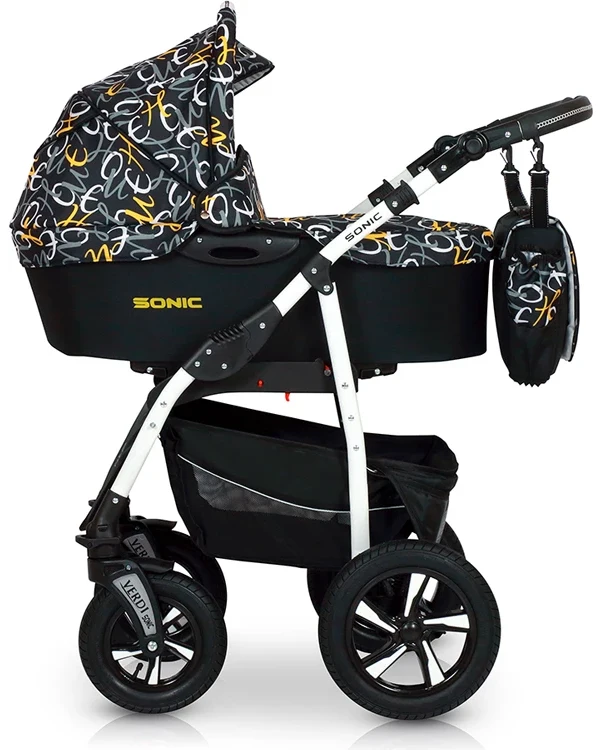 Детская коляска 3 в 1 Verdi Sonic 9023-VS-34, 34, black