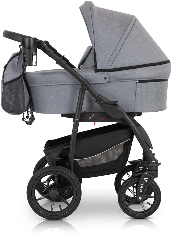 Коляска 3 в 1 Verdi Sonic Comfort 9023-VC-01, gray fabric