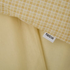 Змінна постіль 3 ел Twins Auro Print (бязь) простирадло на резинці 0925-TAP-05, жовтий