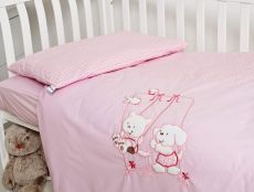 Змінна постіль 3 ел Twins Limited 3099-TL-004 Dog & cat pink
