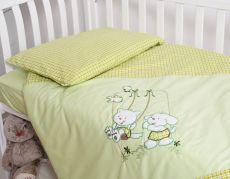 Змінна постіль 3 ел Twins Limited 3099-TL-005 Dog & cat green