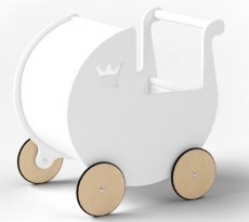 Дитяча коляска для ляльок IndigoWood white