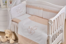Детское постельное белье Twins Evo A-038 I love 7 эл белый / бежевый