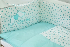 Постільний комплект 8 ел Twins Evo Angel Baby 4074-A-042 mint