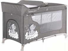 Дитячий манеж Lorelli Moonlight 2 Layer Grey LUXE