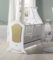 Дитяче ліжко Micuna Alexa Relax White-Gold 120x60см МДФ / бук