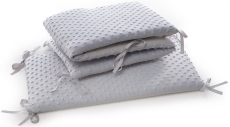Бампер Twins Premium Minky 2030-TM-10 light grey