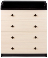 Пеленальний комод Babyroom CMD-04 Big венге-дуб молочний