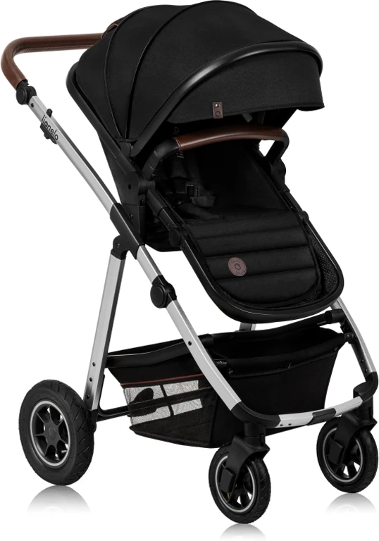 Дитячий візочок 2 в 1 Lionelo Amber Black Silver