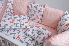 Детское постельное белье Twins Dolce D-020 Бемби 8 ел white/coral
