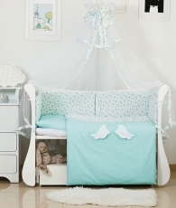 Постельный комплект 8 эл Twins Evo Angel Baby 4074-A-042 mint