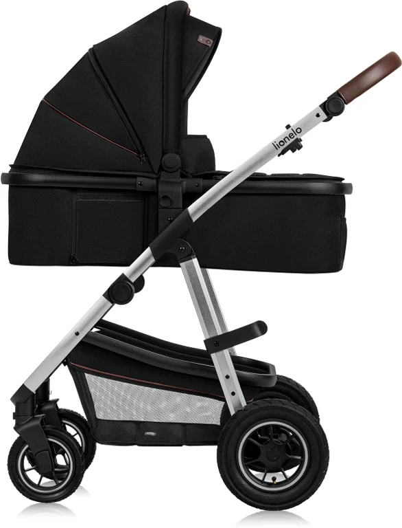 Дитячий візочок 3 в 1 Lionelo Amber Black Silver