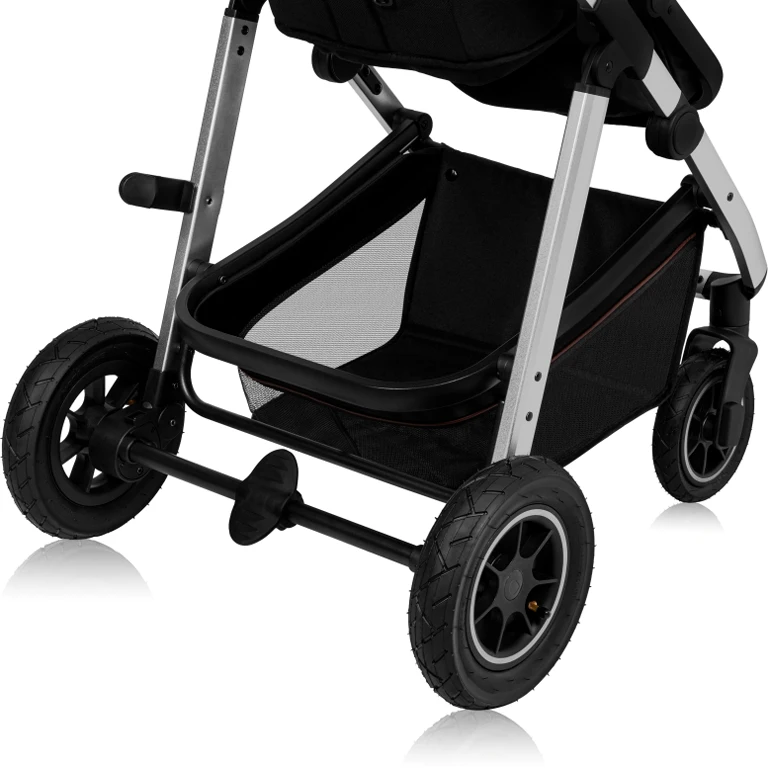 Дитячий візочок 3 в 1 Lionelo Amber Black Silver