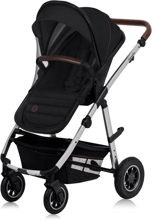 Дитячий візочок 3 в 1 Lionelo Amber Black Silver