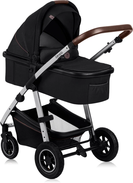 Дитячий візочок 3 в 1 Lionelo Amber Black Silver