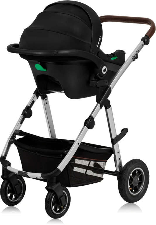 Дитячий візочок 3 в 1 Lionelo Amber Black Silver