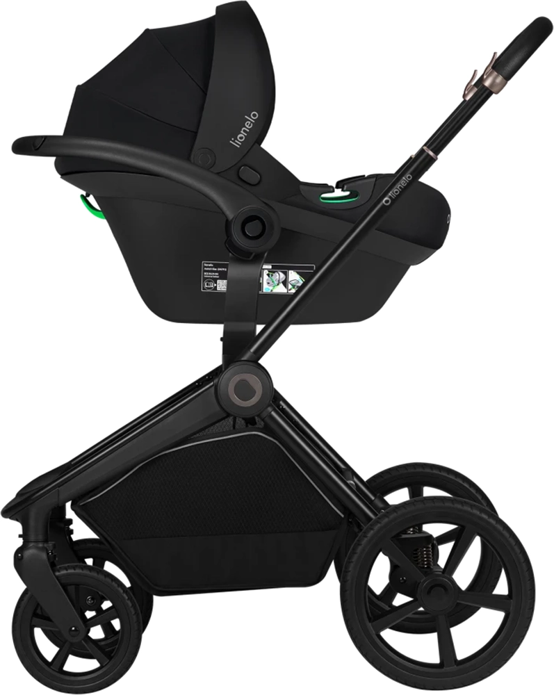 Коляска 3 в 1 Lionelo Freya Black Onyx