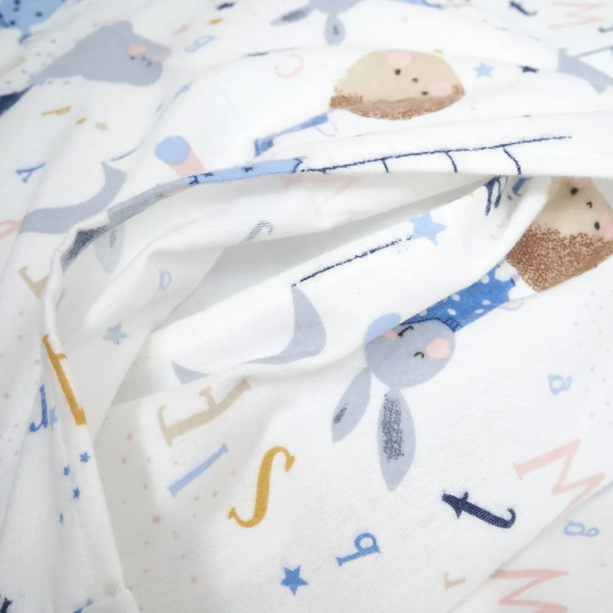 Змінна постіль 3 ел Twins Comfort Soft (фланель) 3010-TS-04R, rabbits blue