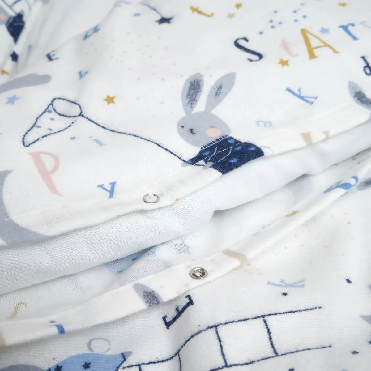 Змінна постіль 3 ел Twins Comfort Soft (фланель) 3010-TS-04R, rabbits blue