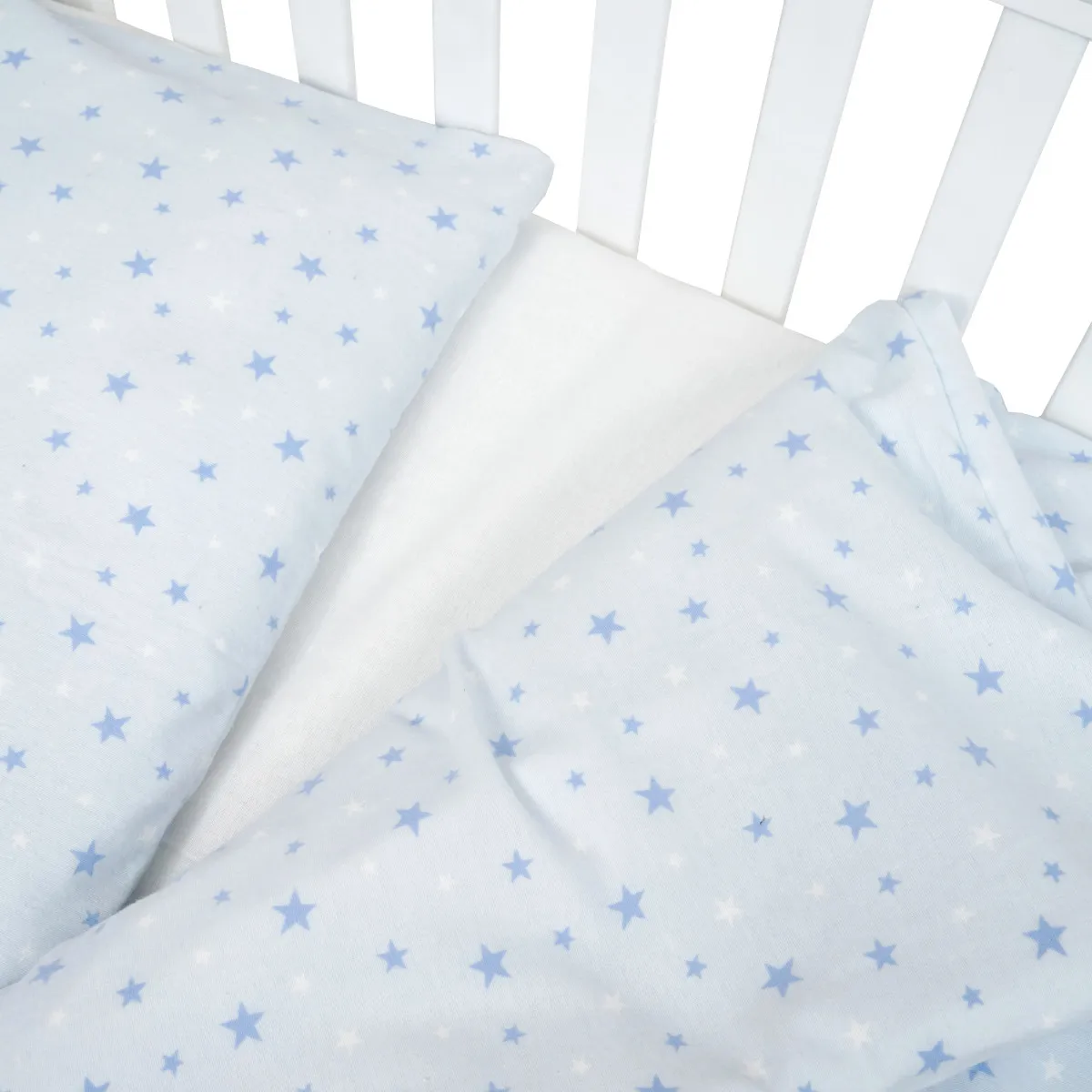Змінна постіль 3 ел Twins Comfort Soft (фланель) 3010-TS-404, Starlet blue