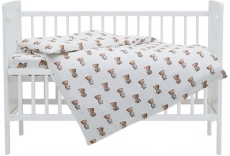 Змінна постіль 4 ел Twins Muslin Print 3031-TMP-67, Nighty Bears, беж світлий