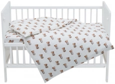 Сменная постель 4 эл. Twins Muslin Print 3031-TMP-67, Nighty Bears, беж светлый