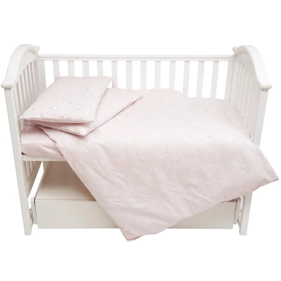 Змінна постіль 4 ел Twins BE HAPPY (поплін преміум) 3078-TBH-08, baby pink