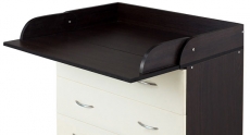 Пеленальний комод Babyroom 4 тел. Big 102x80x50 венге-ваніль