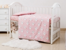 Постільний комплект 8 ел Twins Premium Glamour 4029-TGM-08, Moon pink