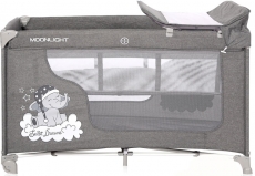 Дитячий манеж Lorelli Moonlight 2 Layer Grey LUXE