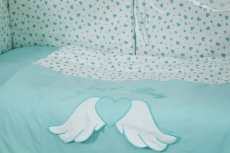 Постільний комплект 8 ел Twins Evo Angel Baby 4074-A-042 mint