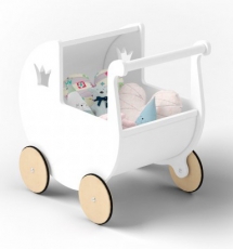Дитяча коляска для ляльок IndigoWood white