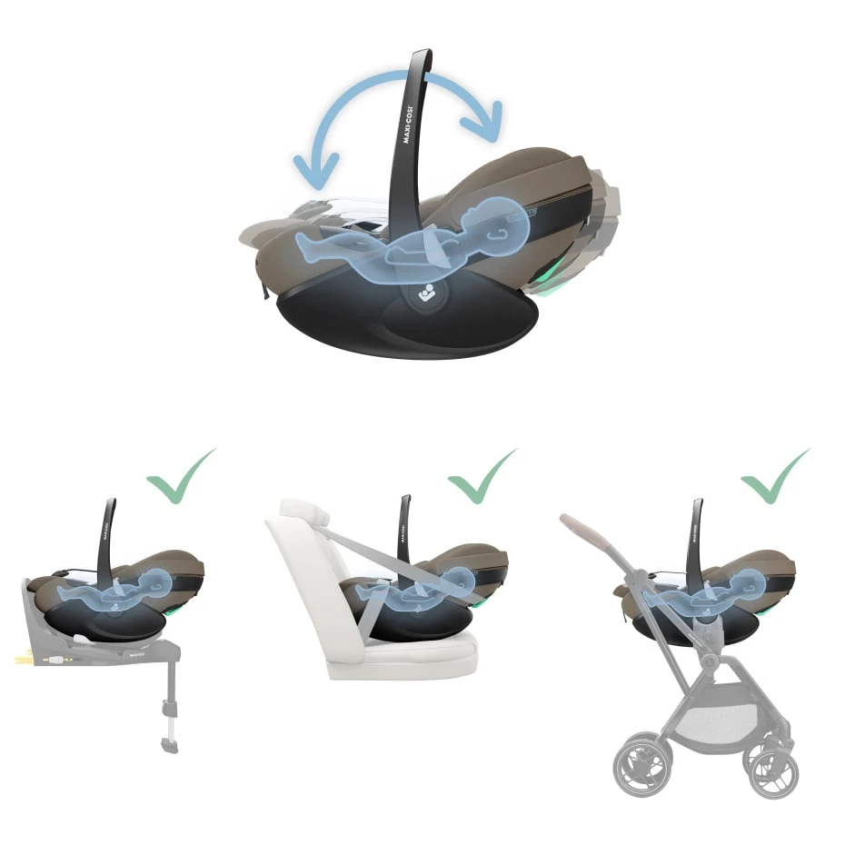 Автокрісло Maxi-Cosi Pebble 360 PRO 2 Twillic Truffle