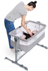 Приставная кроватка-люлька Kinderkraft Neste Air Grey