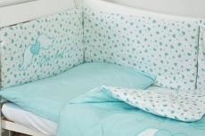 Постільний комплект 8 ел Twins Evo Angel Baby 4074-A-042 mint
