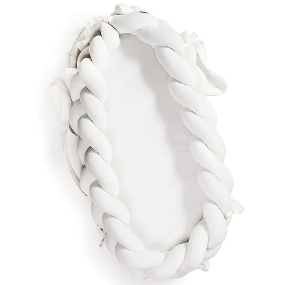 Кокон-позиціонер Twins з косичкою 9064-TMKV-01, White