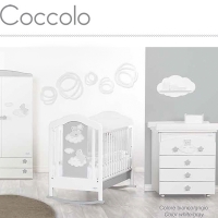 Детская кроватка Baby Italia Coccolo white/grey