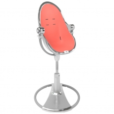 Детский стульчик для кормления Bloom Fresco silver + набор вкладышей Fresco persimmon red
