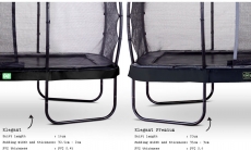 Батут EXIT Elegant Premium прямокутний 214х366 cm black