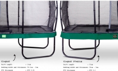 Батут EXIT Elegant Premium прямокутний 214х366 cm green
