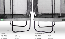 Батут EXIT Elegant Premium прямокутний 214х366 cm grey
