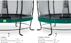 Батут з сіткою Exit Elegant Premium 253 cm green