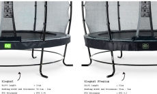 Батут з сіткою Exit Elegant Premium 427cm black