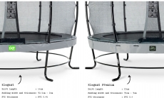 Батут з сіткою Exit Elegant Premium 427cm grey