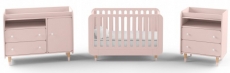 Комод з пеленальним столиком IndigoWood Bubble II Duo pink