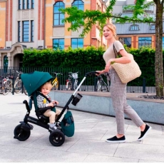 Триколісний велосипед Kinderkraft Easytwist Midnight Green