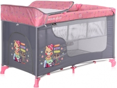 Дитячий манеж Lorelli Moonlight 2 Layer Pink TRAVELING