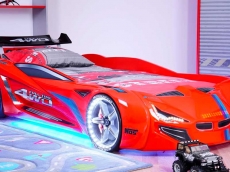 Дитяче ліжко машина з пластика MUSVENUS BMW red