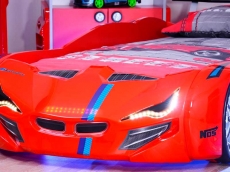 Дитяче ліжко машина з пластика MUSVENUS BMW red